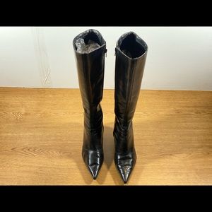 SOLD!!!!!  Leather Upper Man Made Boots